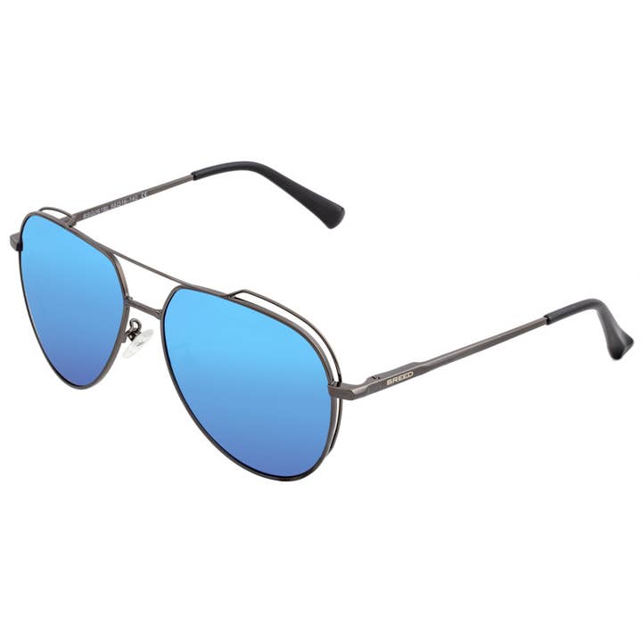 Breed - Wholesale Zonnebril - Uniseks - Breed Lyra Gepolariseerde Aviator-zonnebril van roestvrij staal