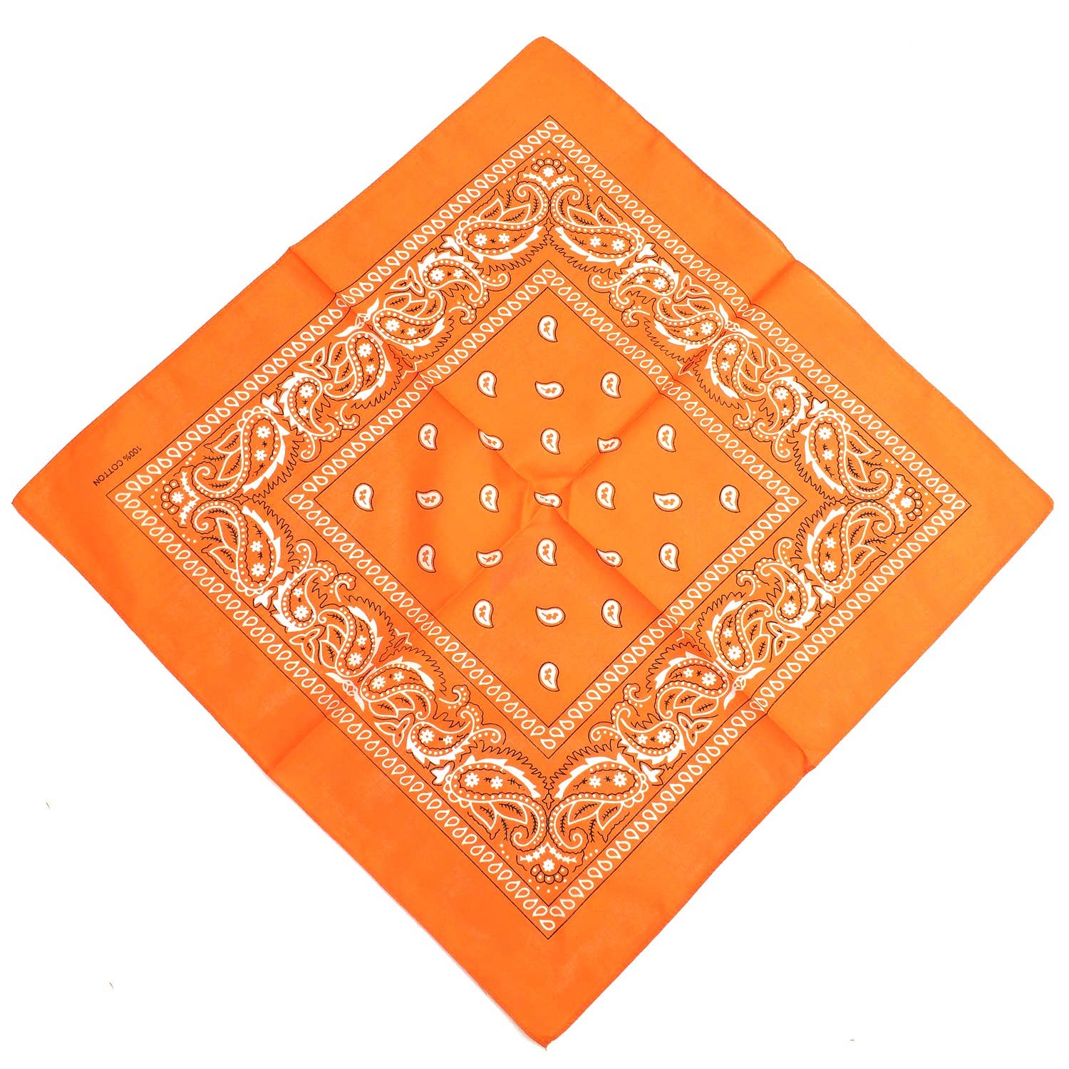 Diacly - Wholesale Bandana - Women's - 12PC Solid Color Paisley Square Bandana Classic Cotton Scarf8