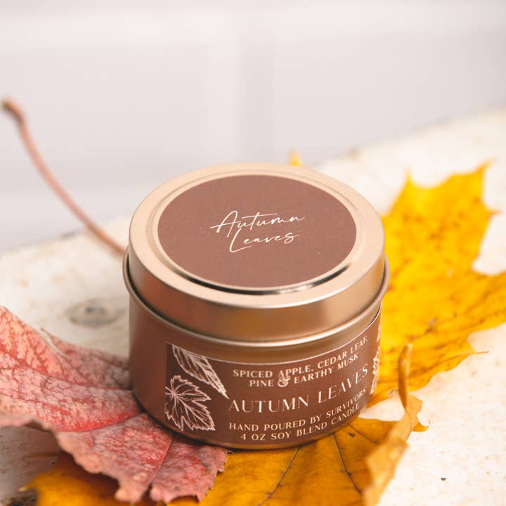 Freedom Studios - Wholesale Travel Candles - Autumn Leaves 4 oz Candle4
