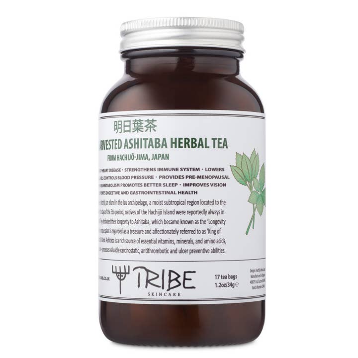 Wild Harvested Ashitaba Herbal Tea (明日葉茶) from Hachijō-jima, Japan for wholesale by Tribe Skincare