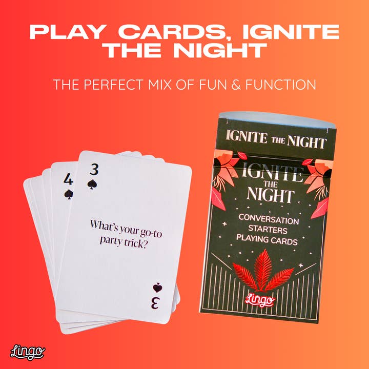 Lingo Playing Cards - Wholesale Card game - Ignite The Night Lingo Playing Cards2