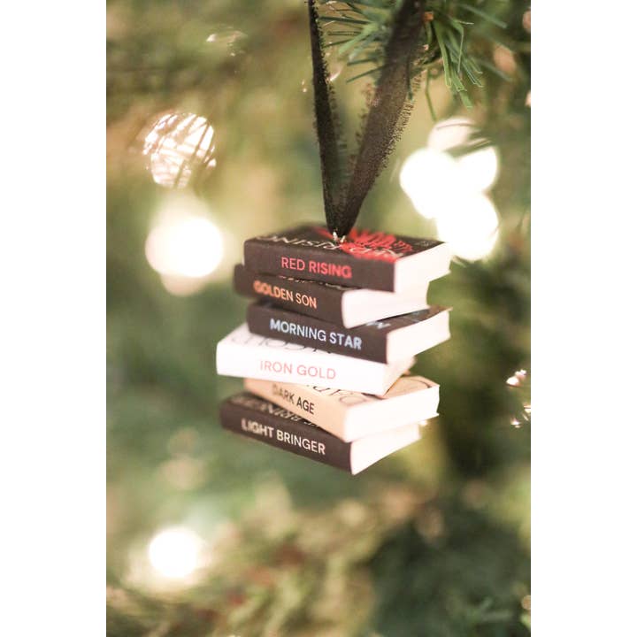 The Sticker Shop - Wholesale Ornament - Pierce Brown Mini Book Stack Ornament4
