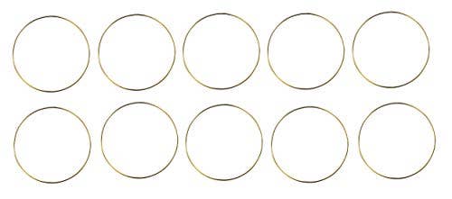 Gold-Ton Mandala Crafts Metallringe für Traumfänger, Makramee, Kranzrahmen und DIY Basteln für den Großhandel auf Faire0