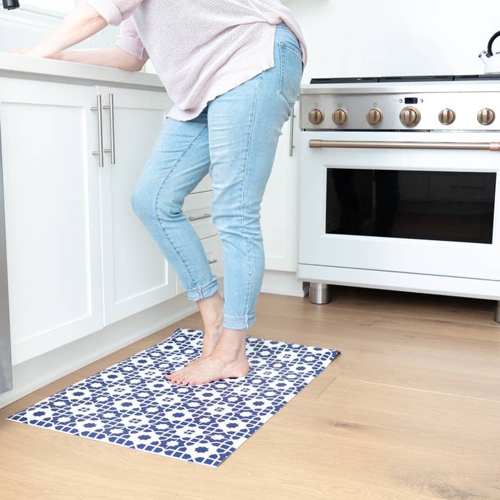 Modern Function Home - Wholesale Floor Mat - Kitchen Mat 2x3' - Indigo Tile