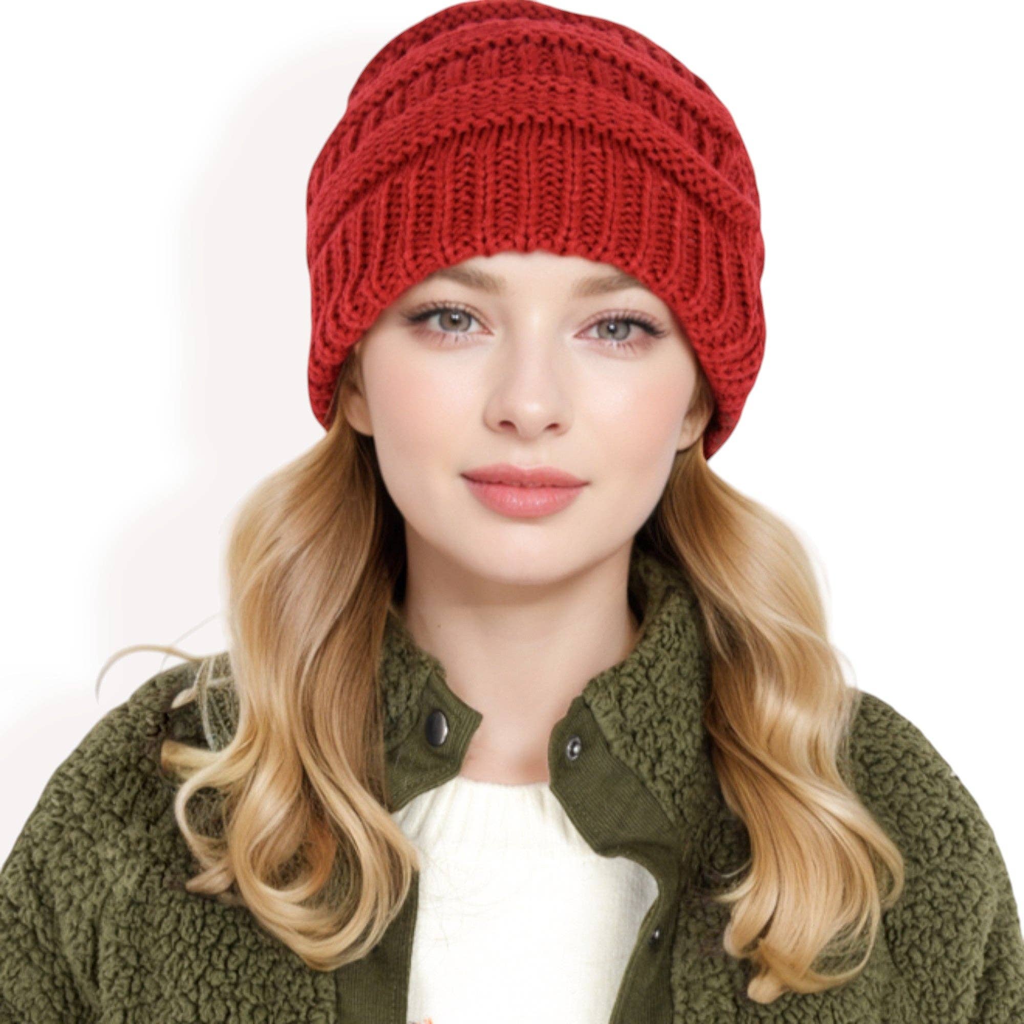 AK Brand – Großhandel Beanie – Damen – Strickmütze mit Satin-Futter zum Schutz der Haare, gemütliches Slouch-Design9