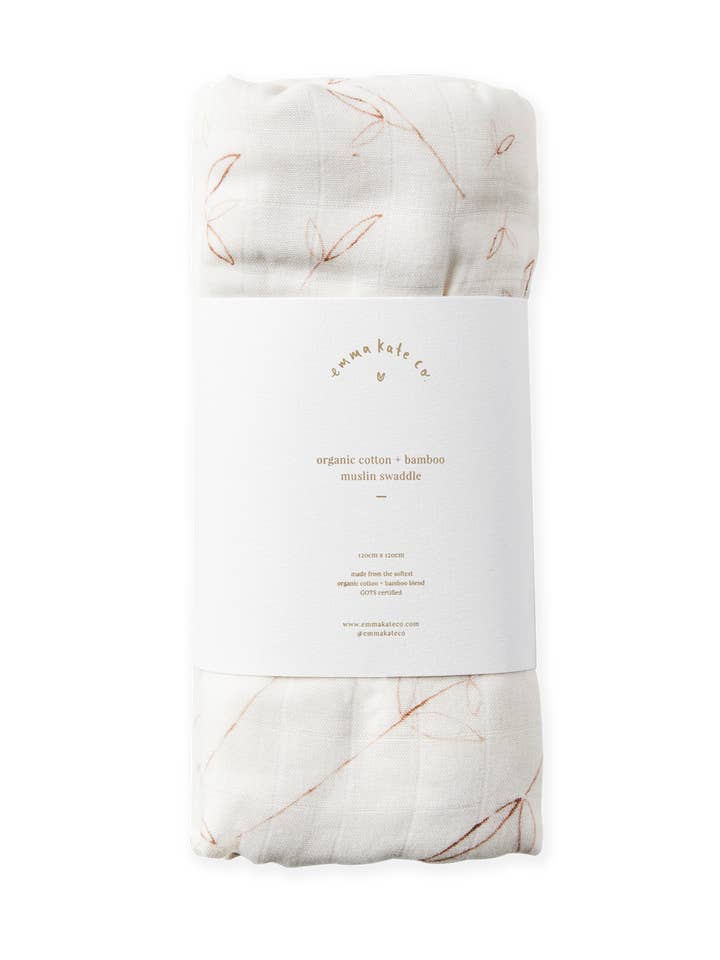 Baby Swaddle | Olive Branch for wholesale by Emma Kate Co.