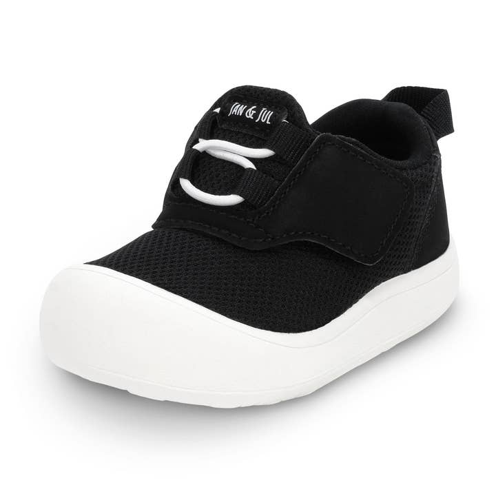 Black Tie | Mini-Flyer Toddler Sneakers for wholesale by Jan & Jul
