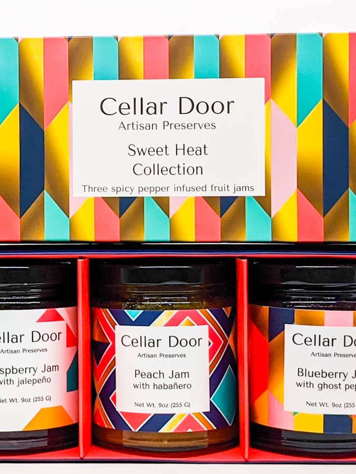 Sweet Heat Jam Collection for wholesale by Cellar Door Preserves