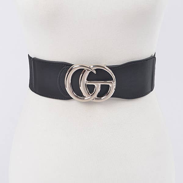 Shop Neighbors - Wholesale Belt - Women's - Faux Leather Elastic Plus Size Belt1