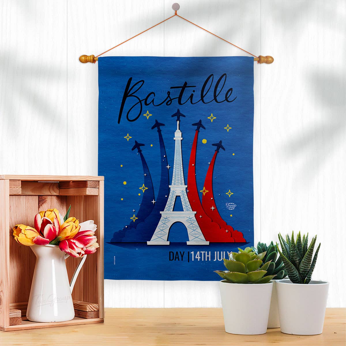 Two Group Flag Co - Wholesale Flag - Flag Bastille 14Th July Day France Garden House 2-Sided2