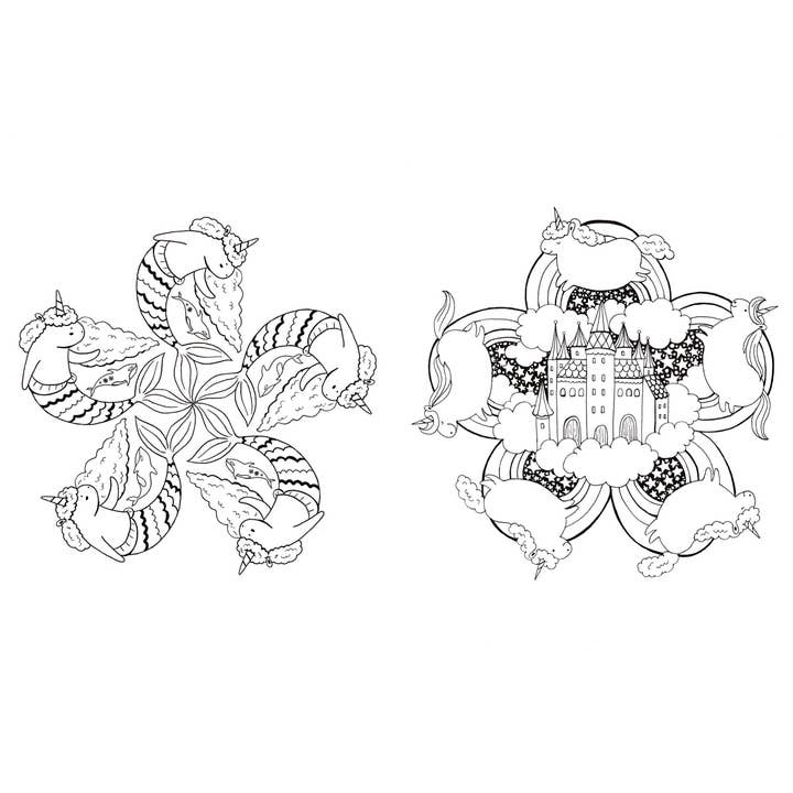 Hachette Book Group - Wholesale Coloring & Activity Book - Adult - A Million Unicorns Coloring Book2