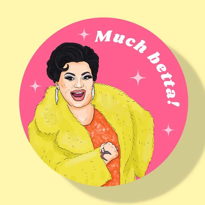 Baga Chipz hardwood-back coaster | LGBT | Drag Race for wholesale by The Queer Store