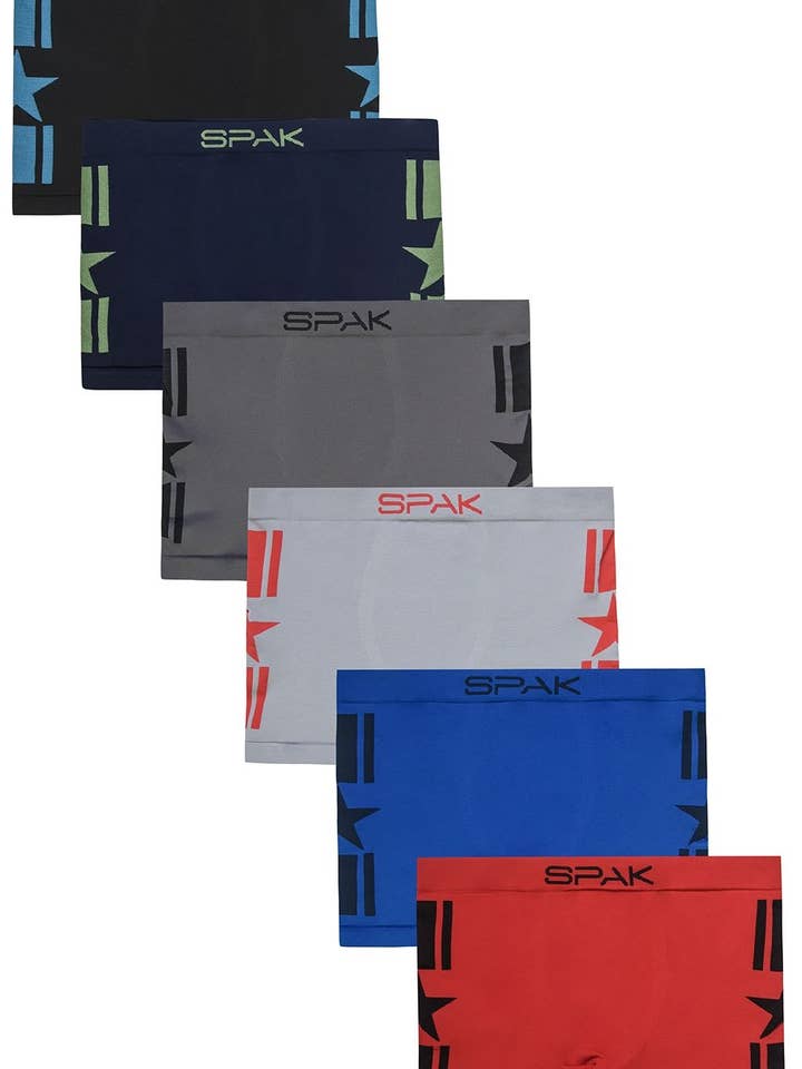 Boxer senza cuciture da uomo Spak MSP021 per la vendita all'ingrosso da parte di Lingerie Mart