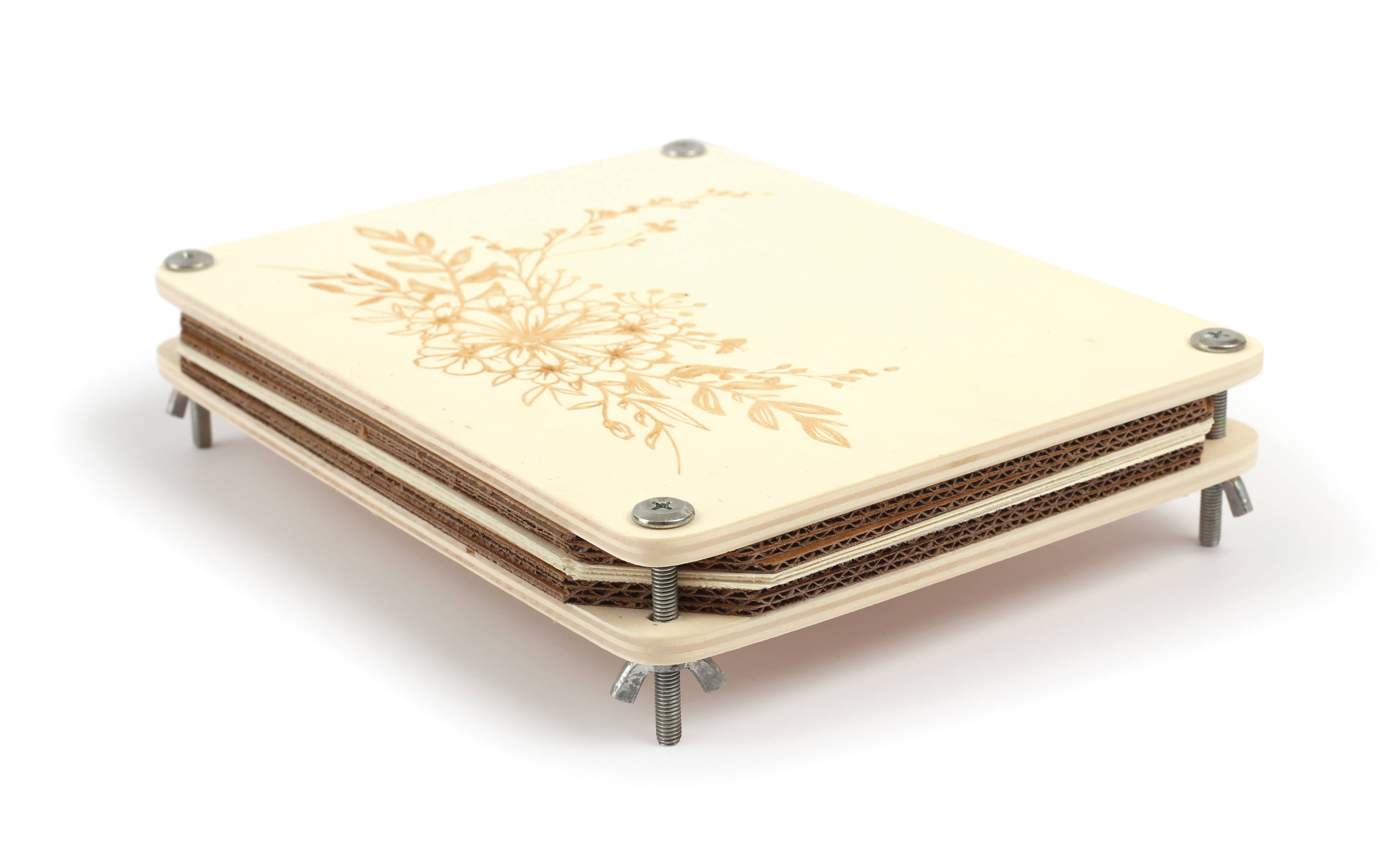 Graine Créative - Vendita all'ingrosso Kit per lavoretti fai da te - Pressa per fiori in legno inciso1