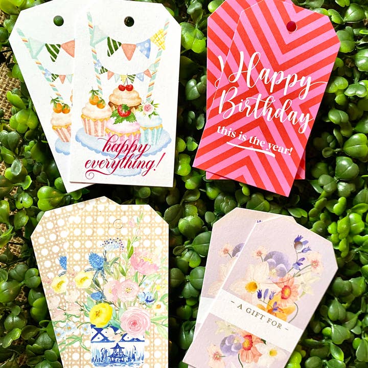 Gift Tag Set - Celebration + Everyday Variety Pack Of 8 for wholesale by billet-doux