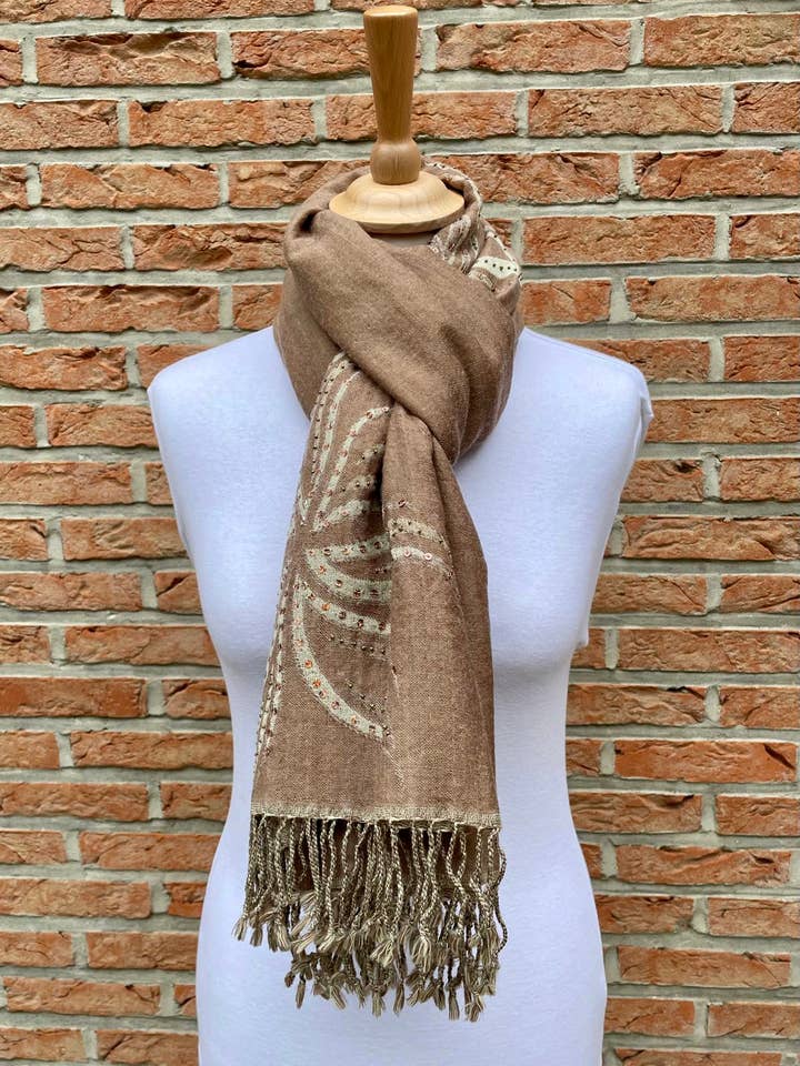 BAZA SCARF - 100% WOOL for wholesale by DIWALI PARIS