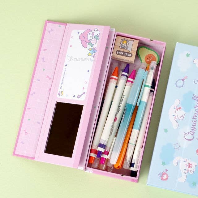 K_Wonderland - Wholesale Pencil Case/Pouch - Sario Hardboard Case with Mirror- jewelry, Pencil Case