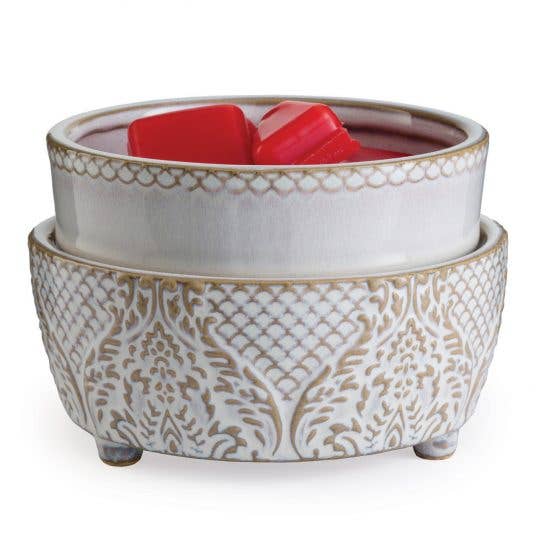 Starlight Wholesale LLC. - Wholesale Fragrance Warmer - Vintage White 2-In-1 Classic Fragrance Warmer