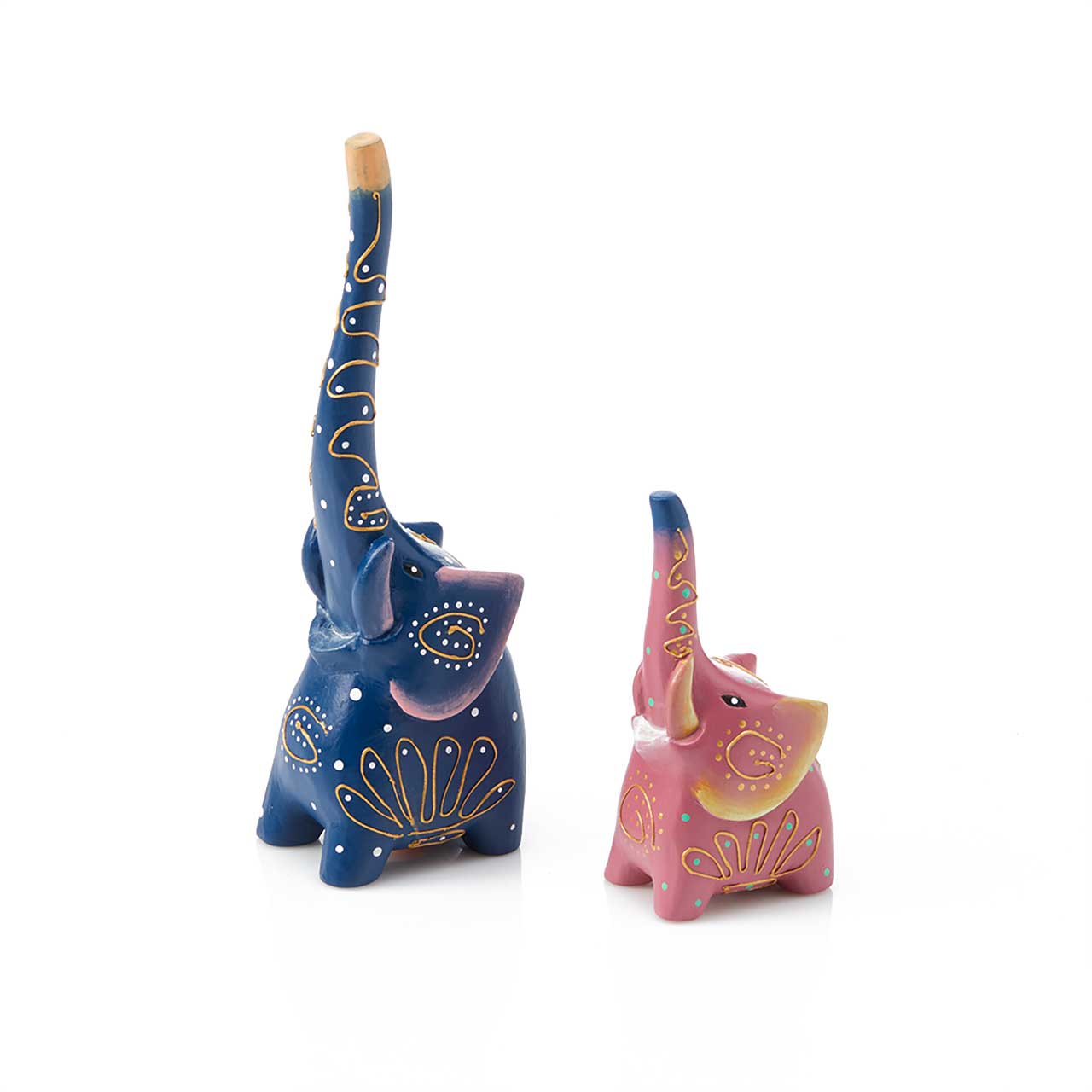 SERRV International - Vente Décorations de table - Figurines Éléphants de Fête - Lot de 20