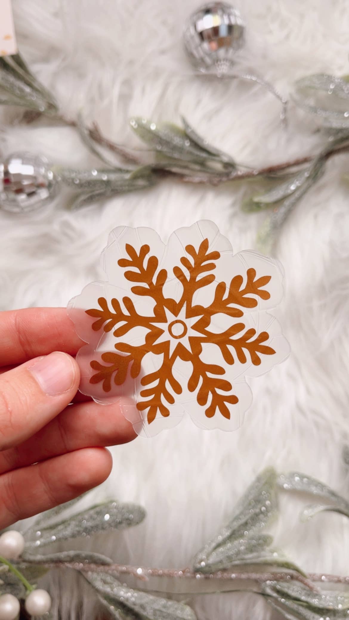 Prismatic Kitty – Großhandel Sonnenfänger – Schneeflocke Mini-Sonnenfänger | Sticker-Set | Feiertagsdekoration9