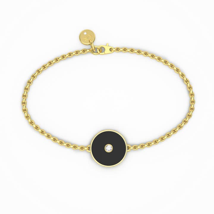 BLACK AGATE & DIAMOND Bracelet for wholesale by MARCELLO RICCIO