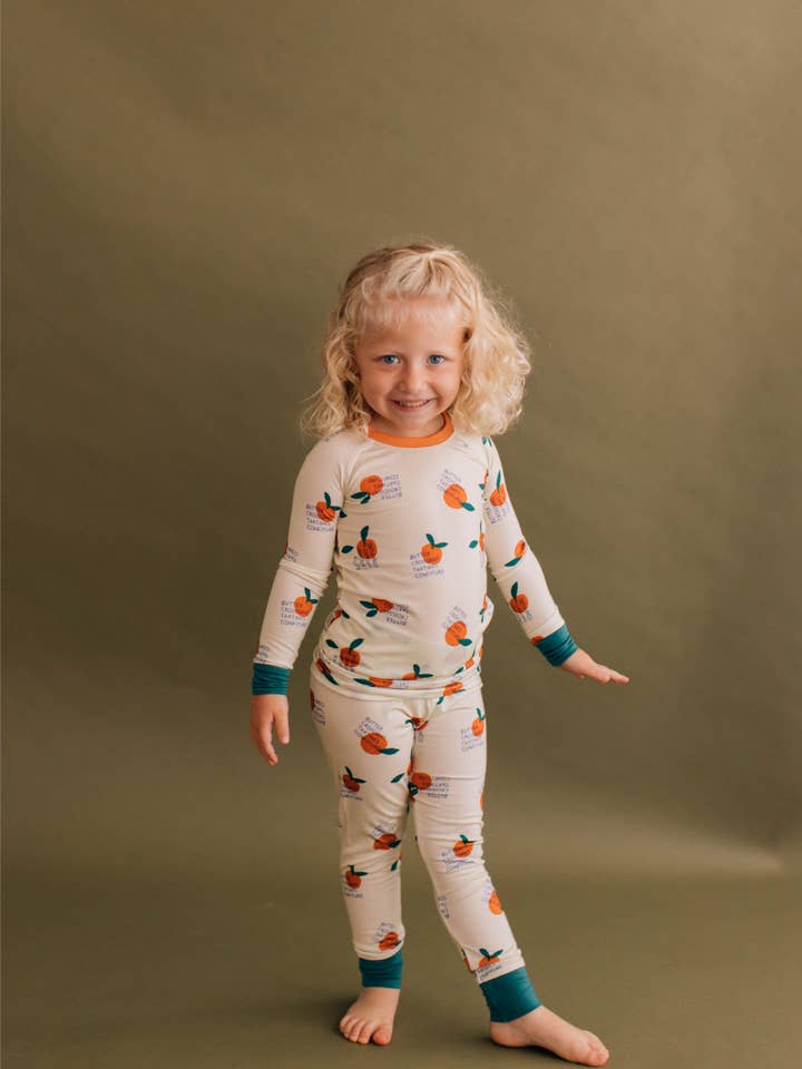 Tangerine Rêve - Wholesale Sleepwear Set - Kids - Tangerine Oats Pajamas4