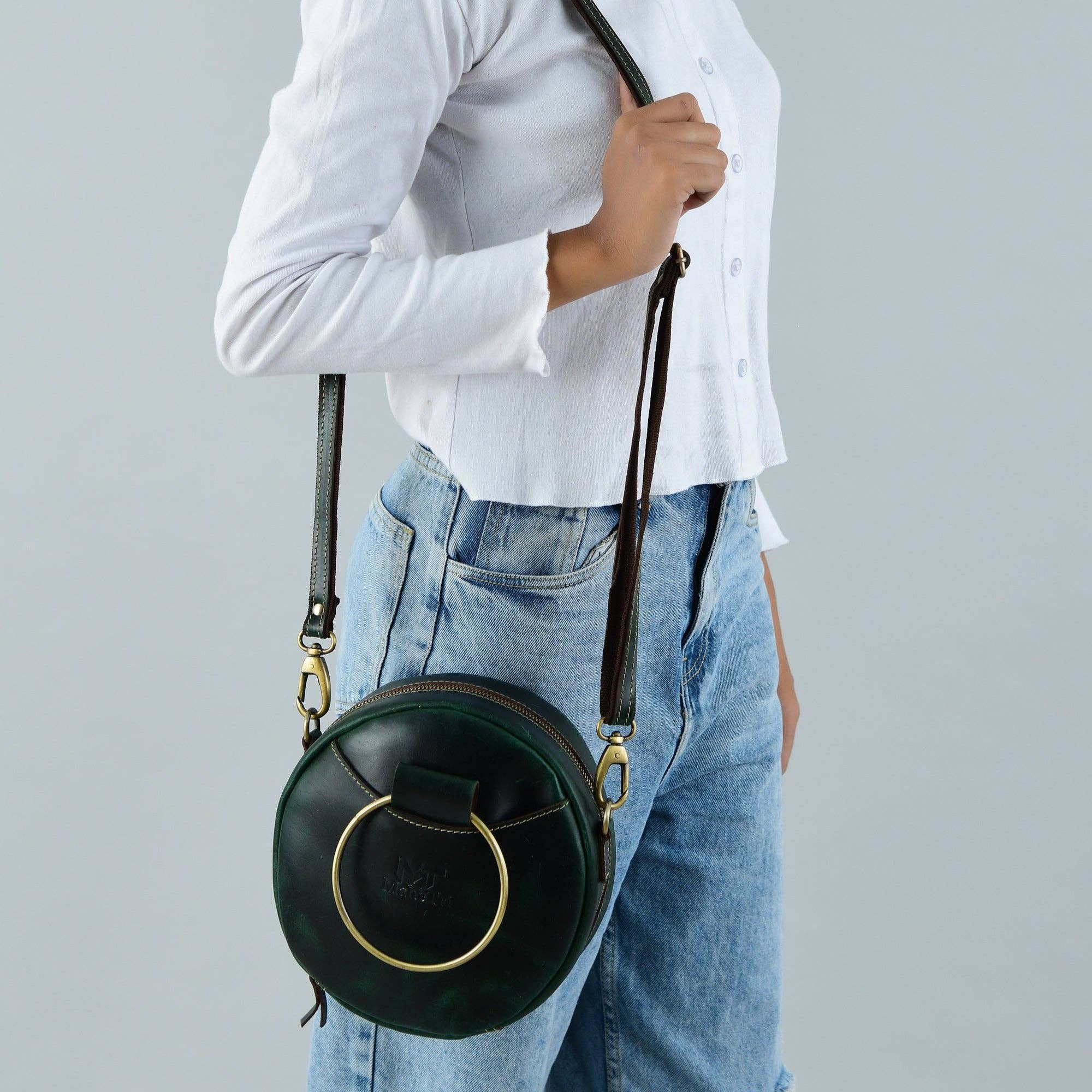 Classy Leather Bags - Vendita all'ingrosso Borsa a tracolla - Donna - Borsa Rosie Sling Circle3