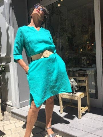 All colors Linen dress REF: 6584 for wholesale on Faire2