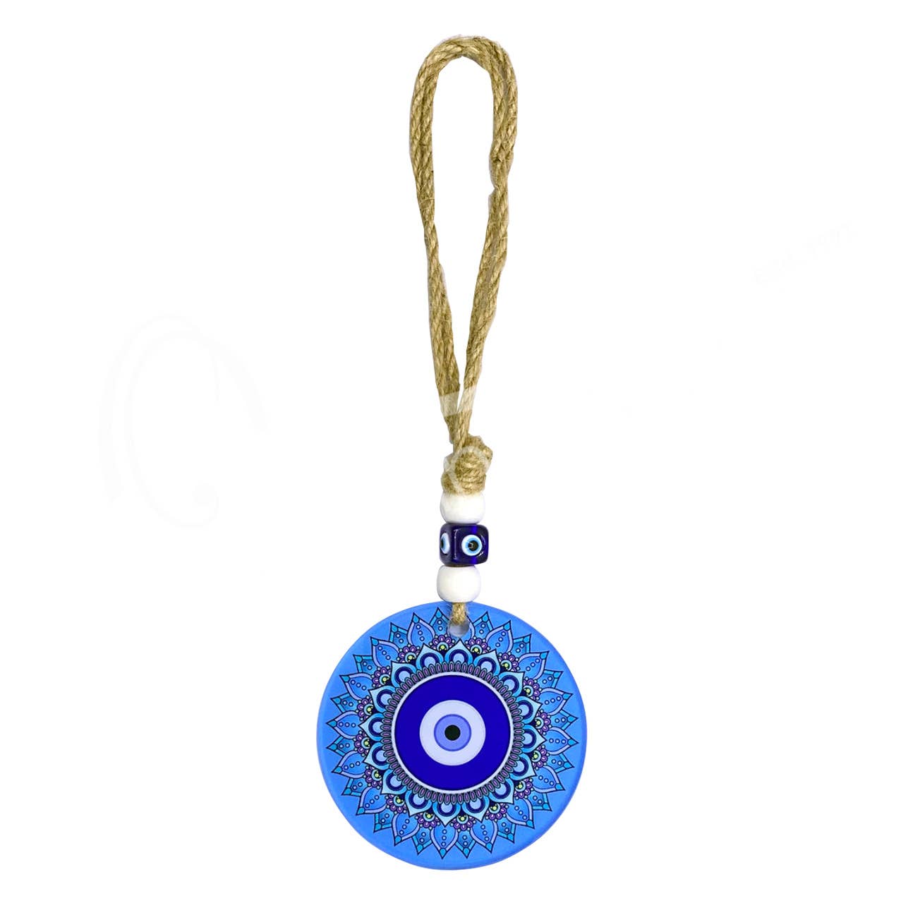 Oceanic Linkways Inc – wholesale Andlig sten/kristall – (PC)GLAS TRYCKT HÄNGANDE - ONDA ÖGAT 3,25" DIA.0