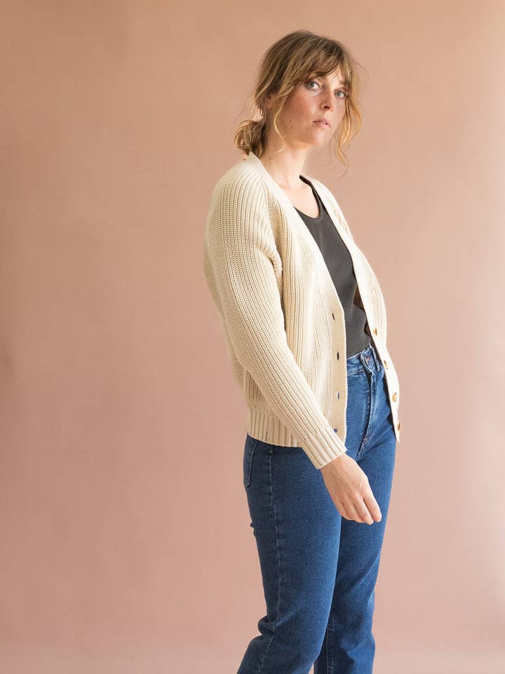 Momfit Denimblaue Vintage-Hose für den Großhandel von Tiralahilacha