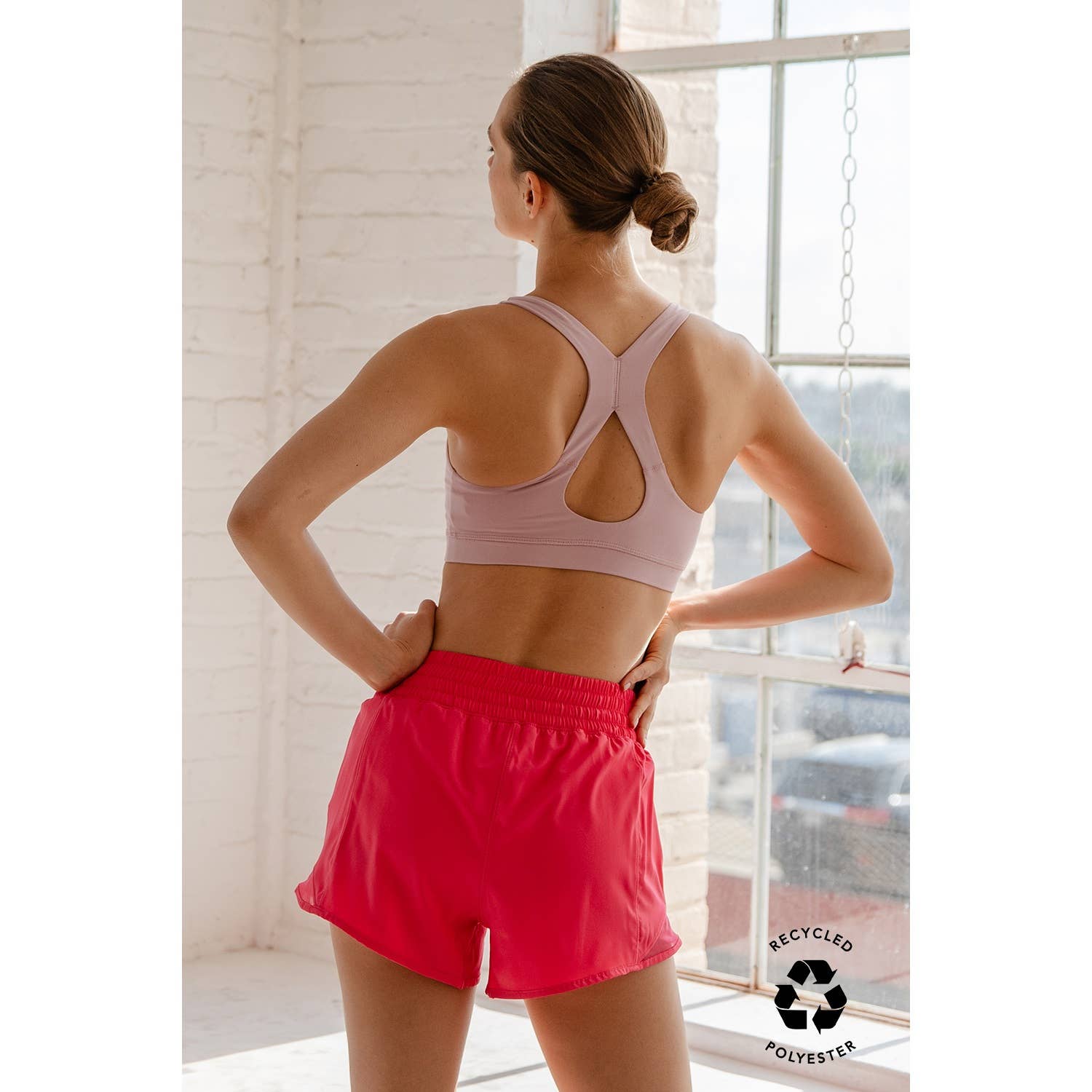 Rae Mode - Wholesale Athletic Shorts - Women's - RECYCLED ACTIVE SHORT WITH MESH2
