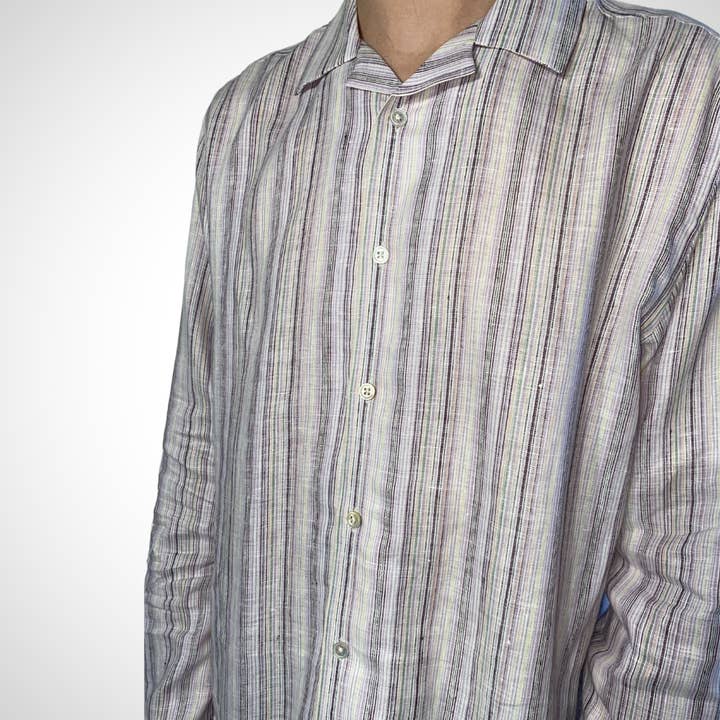 Stitch Note - Vendita all'ingrosso Camicia button down - Uomo - Camicia a maniche lunghe Suzuki ingegnerizzata