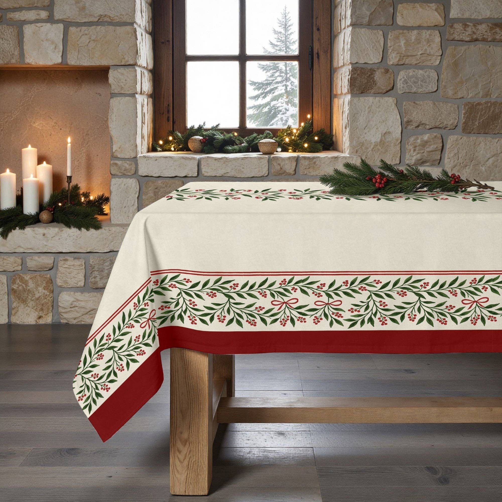 SG HOGAR - Wholesale Tablecloth - Stain-resistant tablecloth Christmas wish 8 12251