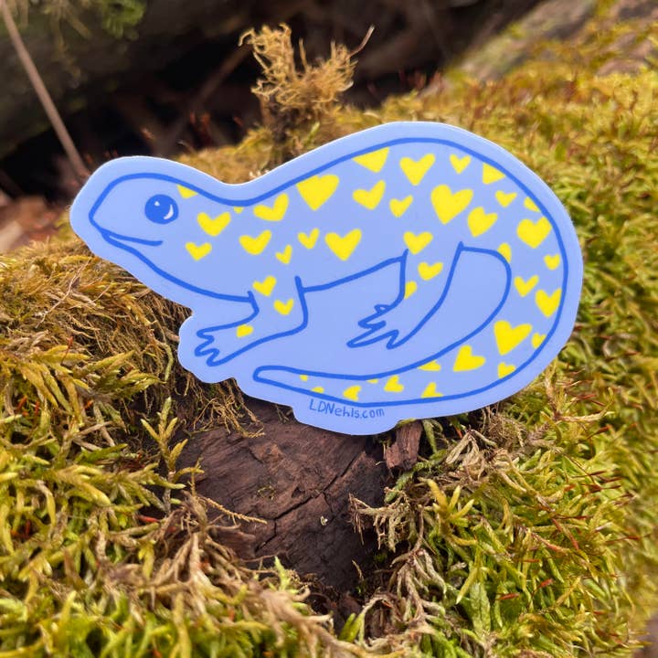 LD Nehls - Wholesale Sticker - Yellow Heart-Spotted Salamander Sticker