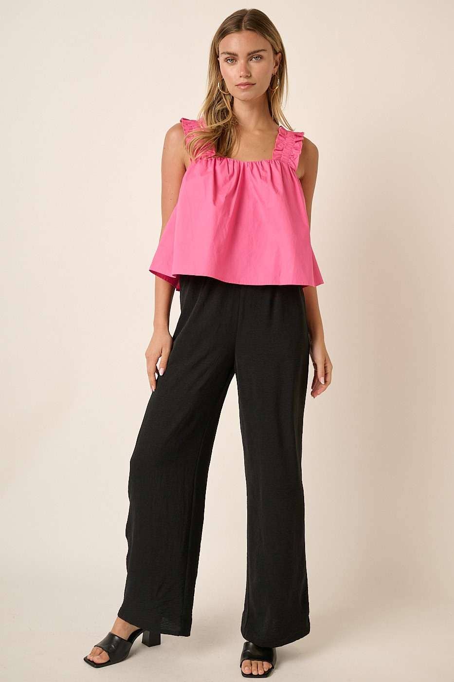 mittoshop - Wholesale Blouse - Women's - M15167-SEMI SWEETHEART NECK RUFFLE CROP TOP15