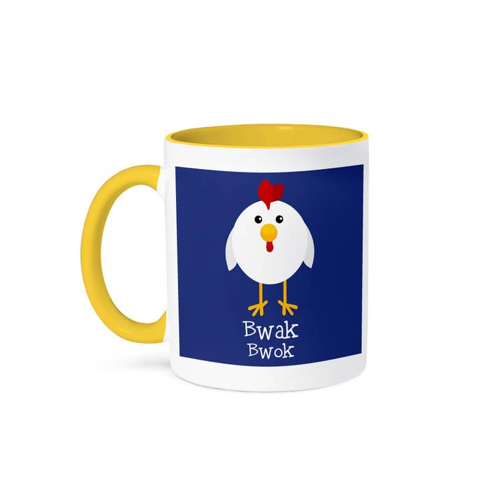 3dRose - Wholesale Coffee Mug - 3dRose, Cute Chicken Talk Bwak Bwok Nursery Art, Mug