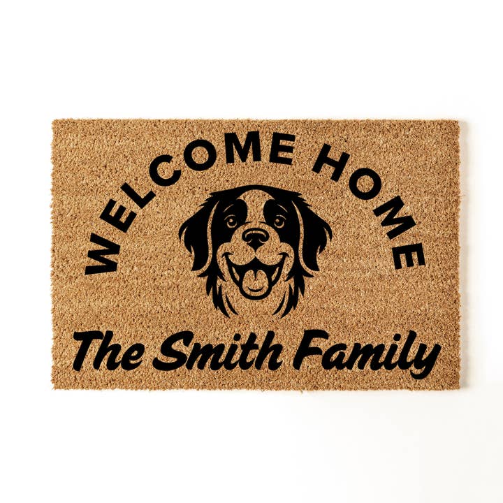 Welcome Home Doormat, Dog Owner Decor, Custom Doormat for wholesale by Aspol Print INC