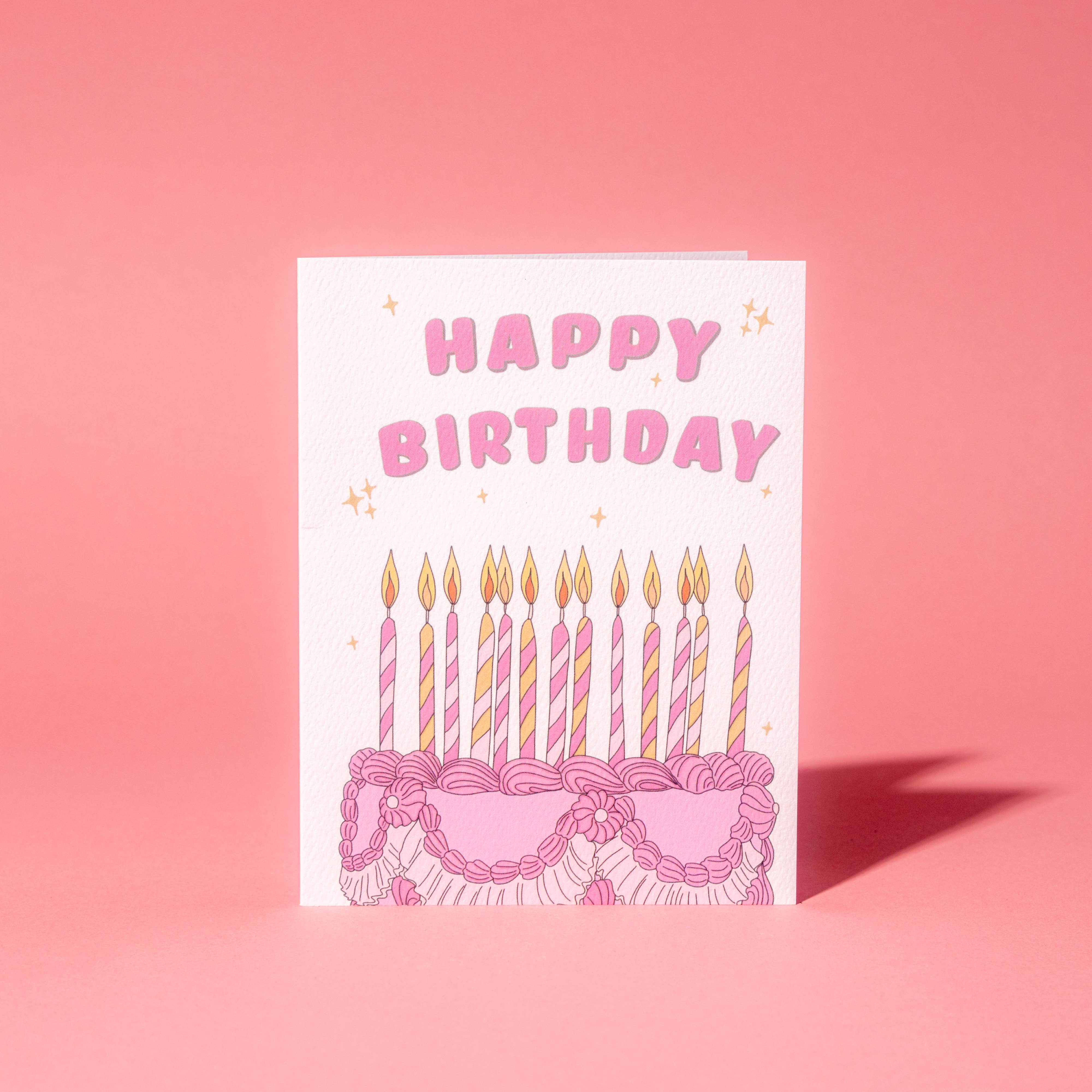 Illustrating Amy - Wholesale Birthday Card - Candles Cake Card2
