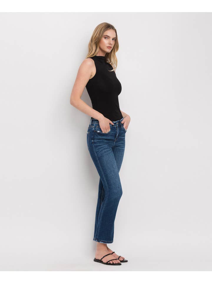 WAX PLANT MID RISE ANKLE SLIM STRAIGHT JEANS F4999 for wholesale on Faire