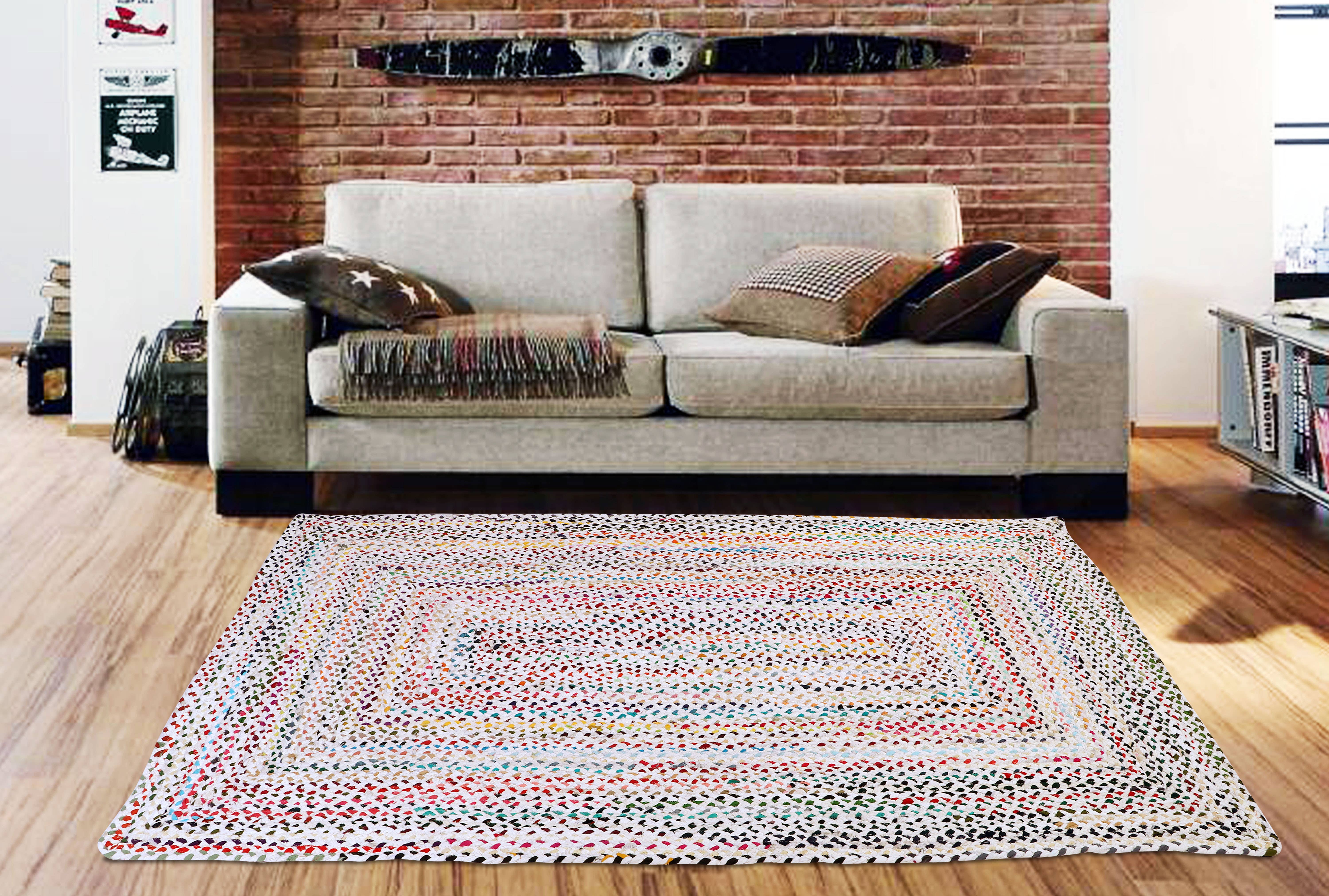 COZY HOMES COLLECTION - Wholesale Area Rug - Chindi Rug Area Rag Home Decor Bohemian Indian Carpet Floor8