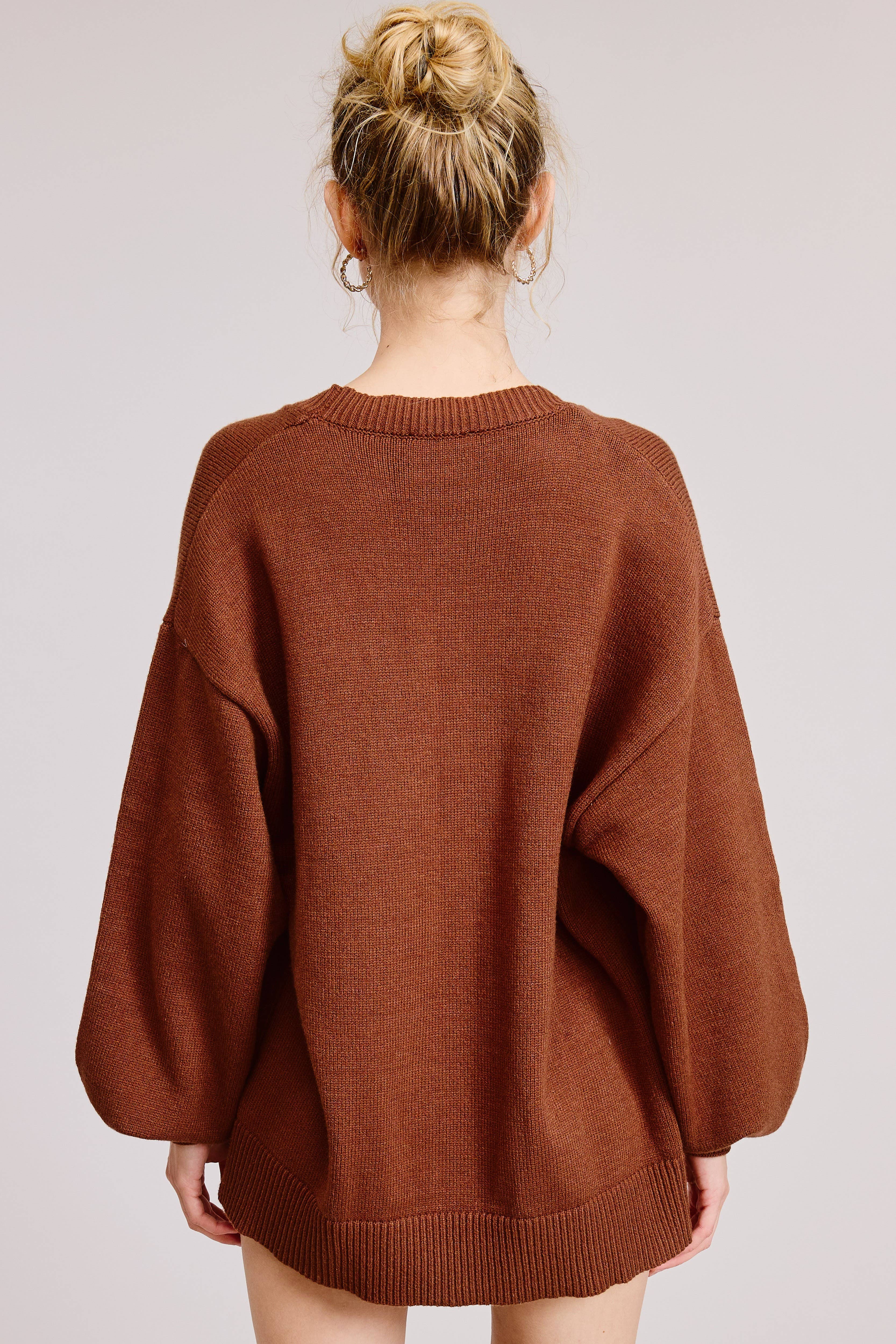 Mimosa - Wholesale Lounge Set - Women's - Self Tie Knit Cardigan and Shorts Lounge Set4