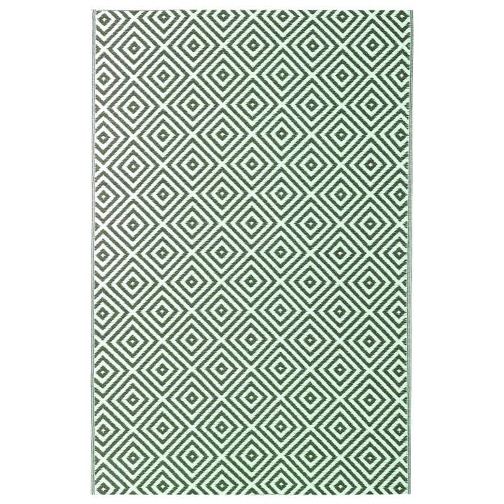 Taksha Garden Square Green Outdoor Rugs for wholesale by Masterpiece Collection LLC