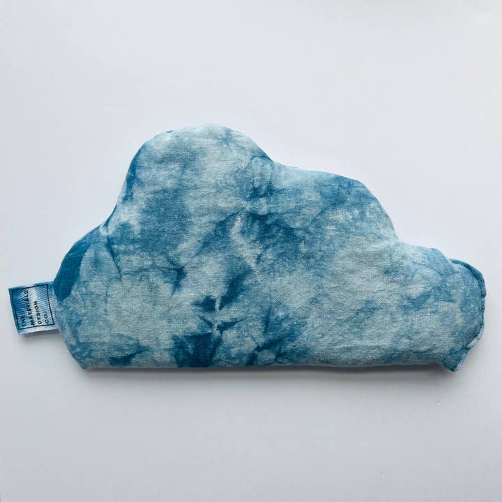 The Materials Design Co. - Wholesale Spa/Therapy Pillow - Cloud Eye Pillow - Botanically Hand Dyed - Indigo