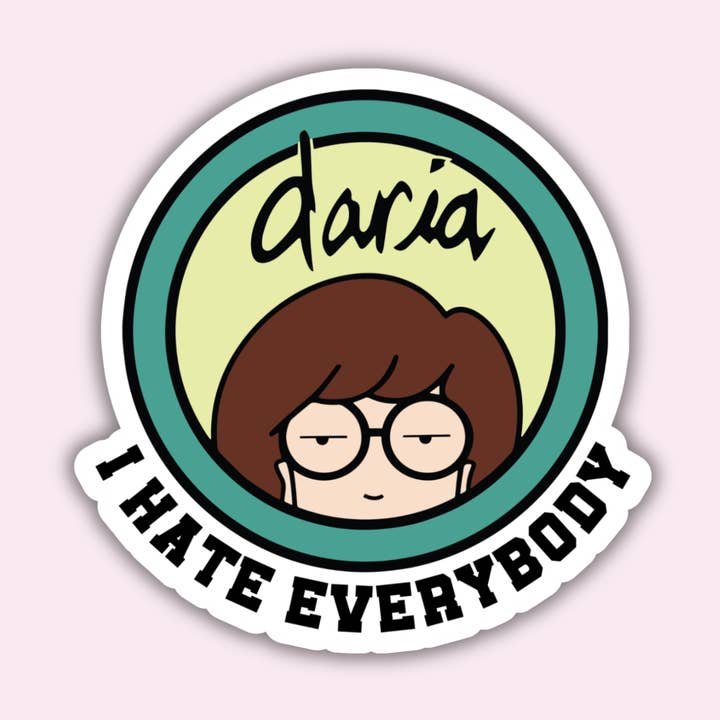 Harper Grace Press - Vendita all'ingrosso Adesivo - Odio tutti (Daria) - Adesivo0