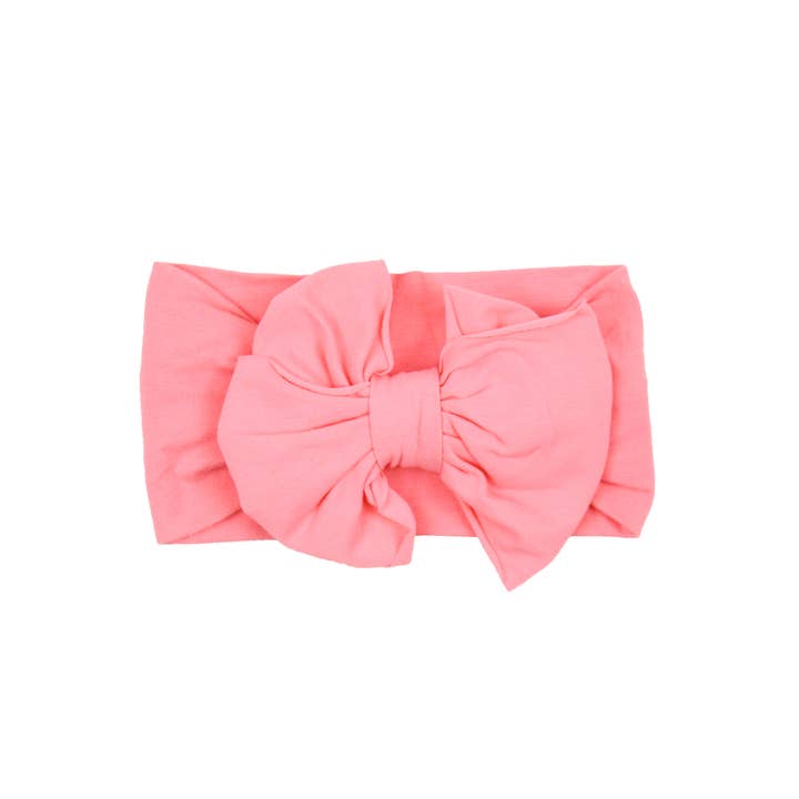 Rosa Flickors bubbelgumsrosa stora rosett hårband för wholesale på Faire