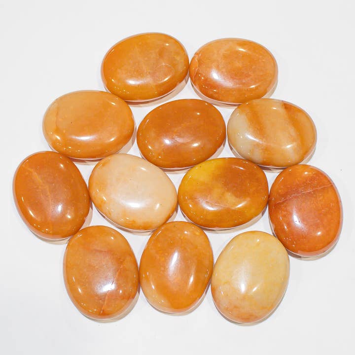 Red Aventurine Pillows 1/2 KG for wholesale by Quasar Gems USA