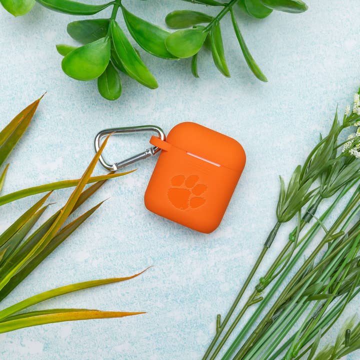 Affinity Bands - Wholesale Earphone/Headphone Case - Unisex - Clemson Tigers Engraved AirPods Case Cover