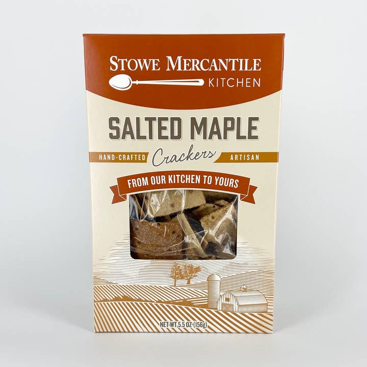 Stowe Mercantile Kitchen - Wholesale Crackers - Salted Vermont Maple Crackers0