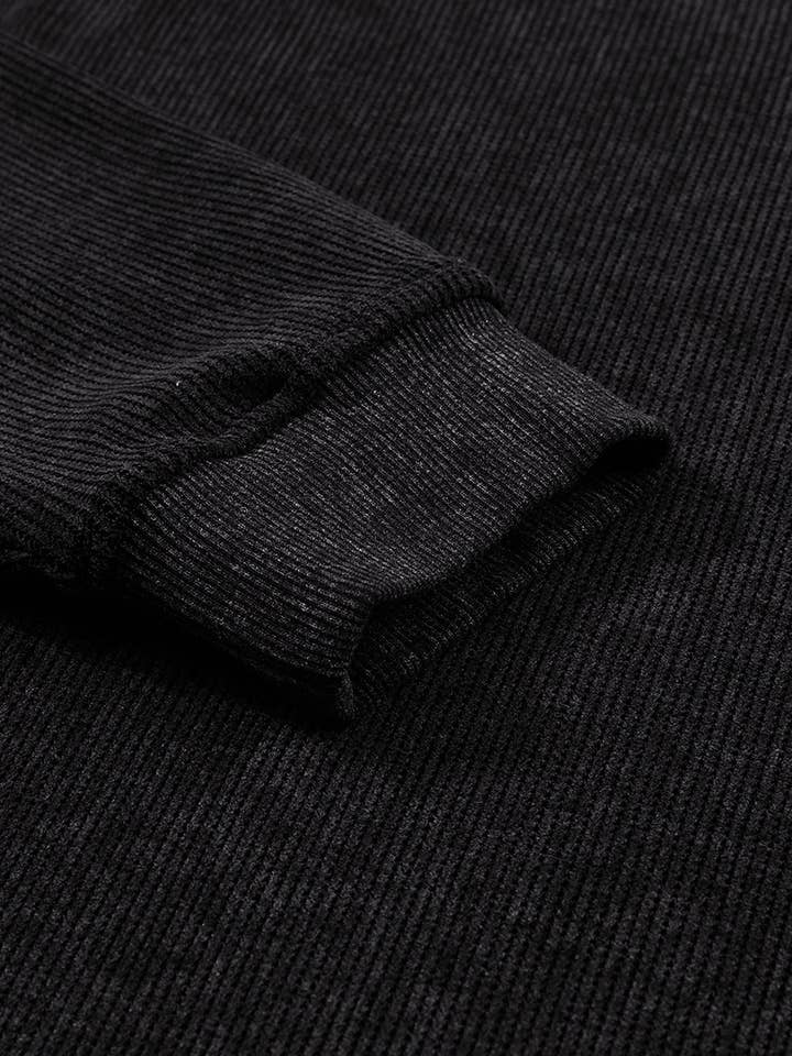 Suhkasana – wholesale Sweatshirt – Women's – Customizable Solid Ribbed Knit Round Neck Casual PulloverSweatshirt51