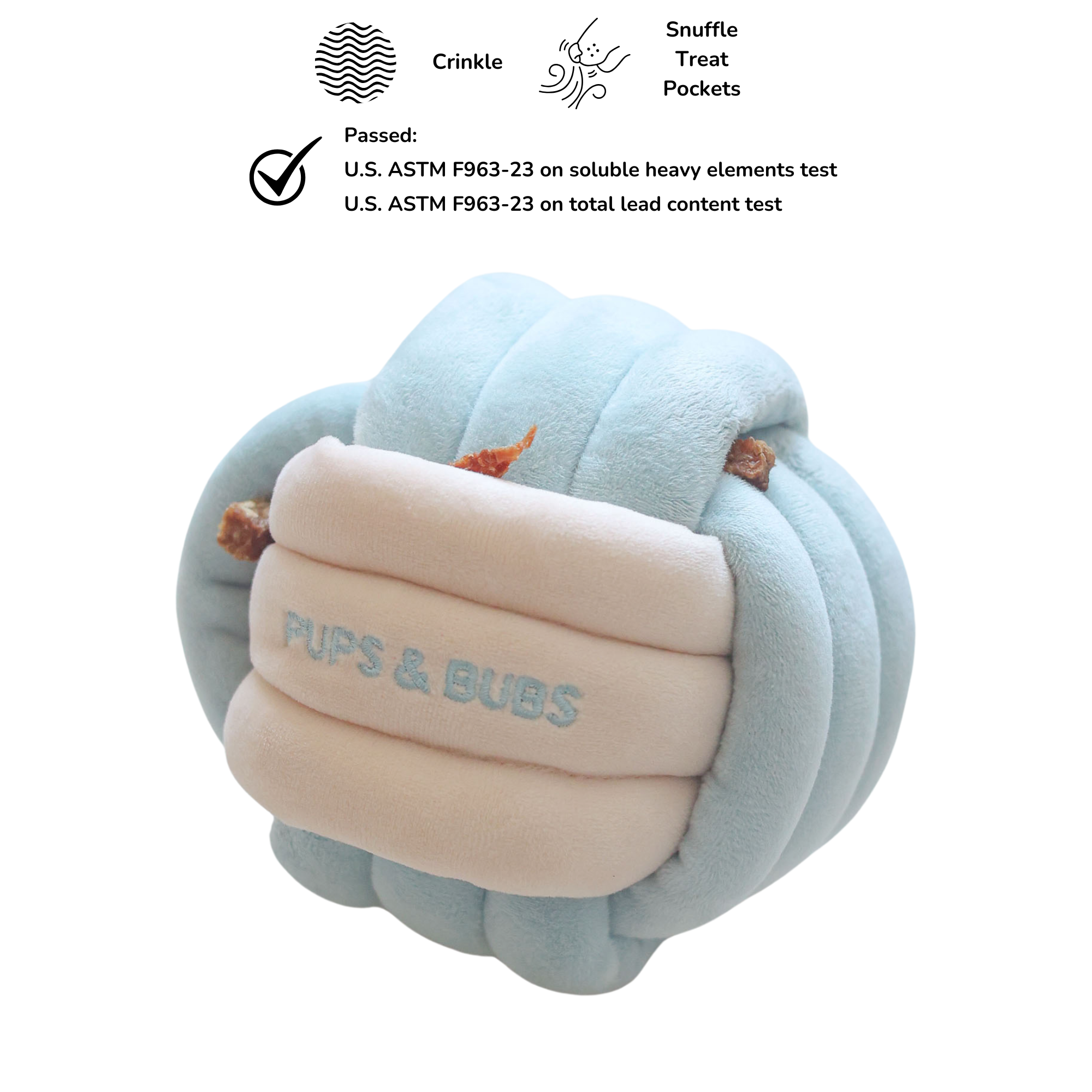 Pups & Bubs - Wholesale Pet Plush Toy - Dog - Snuffle Knot Nosework Toy8